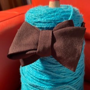 Fort Belvedere 16” black silk bow tie.